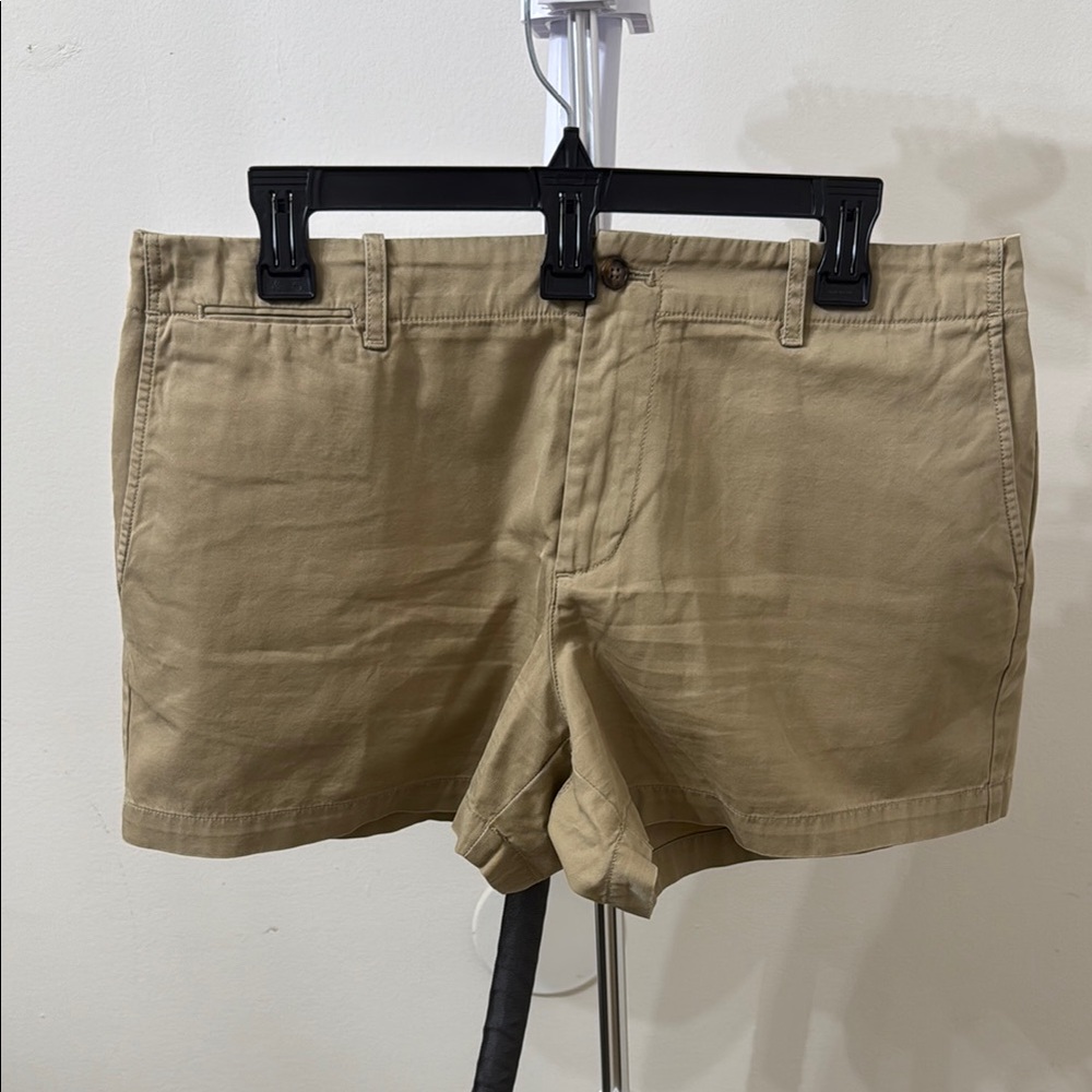 Ralph Lauren Tan Bermuda Shorts Classic Cotton Blend